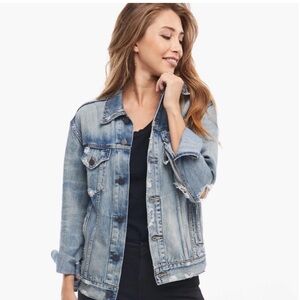 Able Light Blue Distressed Denim Jacket